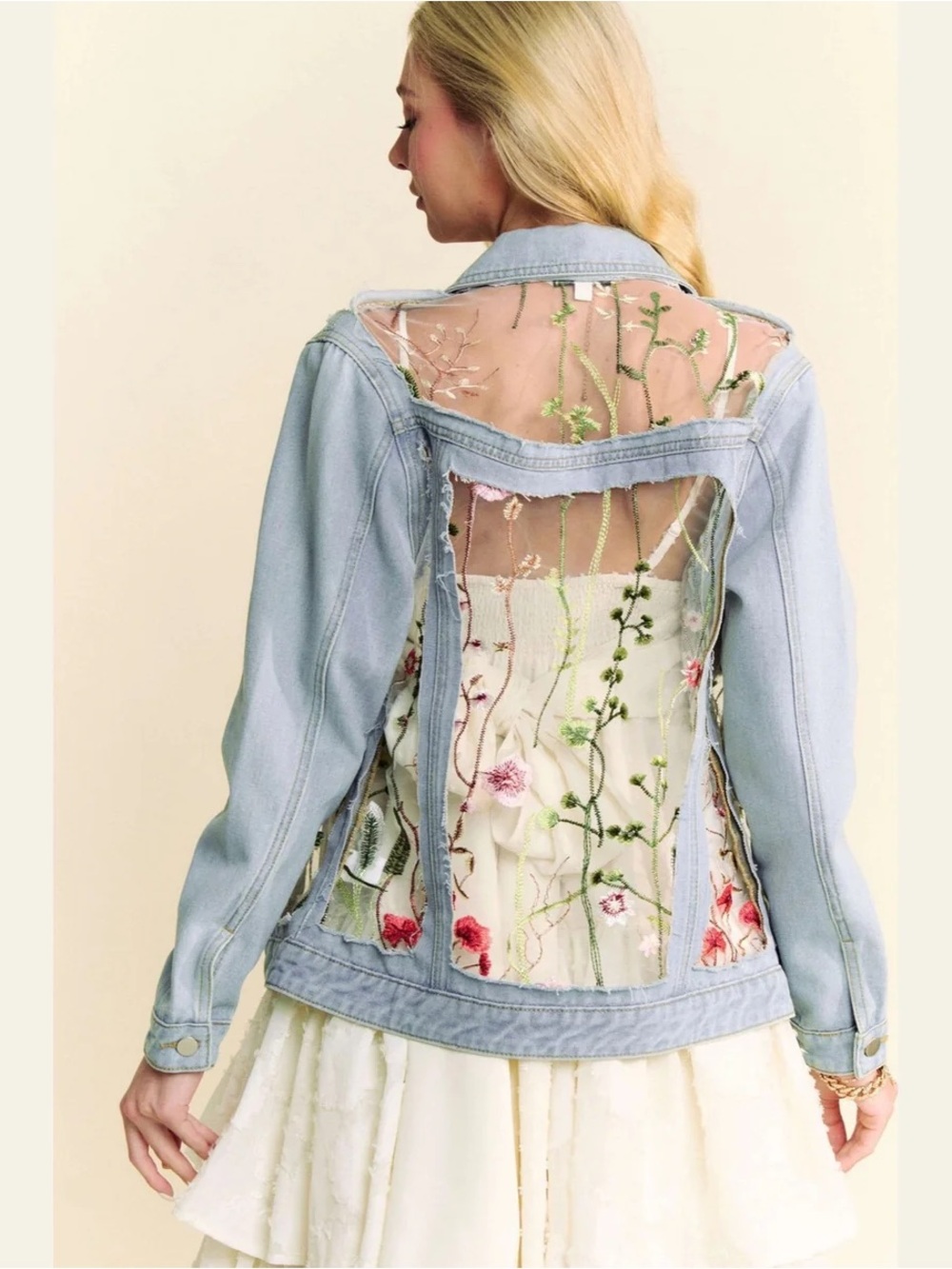 Embroidered Denim Jacket